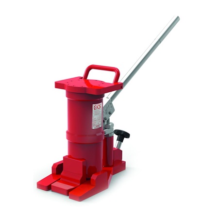 Bild des hydraulischen Hebegerätes / Maschinenhebers U6 für 6 Tonnen Traglast